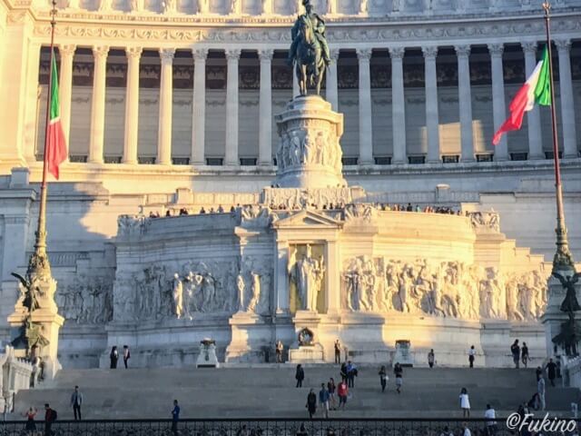 ローマの休日ロケ地巡り：ヴィットーリオ・エマヌエル2世記念堂
